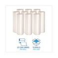 thumbnail image 3 of Boardwalk Z8048HNKR01 40 in. x 48 in. 45 Gallon 13 mic High Density Industrial Coreless Roll Can Liners - Natural (250/Carton), 3 of 7