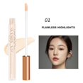 thumbnail image 2 of Liquid Concealer High Covering Moisturizing Oil Control Foundation Invisible Pores Dark Circles Freckle Face Contour Makeup Tool zhangyuxiang LED, 2 of 2