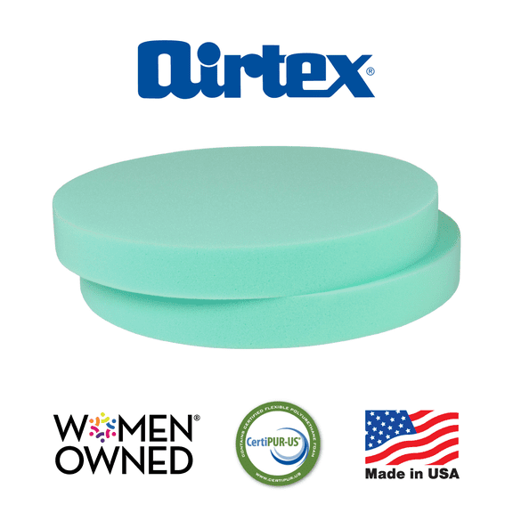 AIRTEX HIGH DENSITY CRAFT FOAM - 2" X 16" DIAMETER - 2 PACK, THICK FOAM FOR ARTS ,CRAFTS, AND SEWING PROJECTS