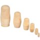 thumbnail image 5 of Muñecas rusas de madera sin pintar, juego de 6 muñecas rusas apilables Matryoshka, juguetes para niños y niñas, decoraciones de regalo, 5 of 5