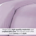 thumbnail image 6 of Neutral Solid Color 3-Piece Duvet Cover Set by Southshore Fine Linens, 6 of 9