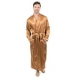 thumbnail image 6 of Leveret Mens Robe Christmas Satin Robe Robe Black Size XXX-Large, 6 of 8