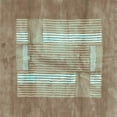 thumbnail image 1 of Ahgly Company Indoor Square Abstract Light Blue Modern Area Rugs, 8' Square, 1 of 4