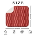 thumbnail image 4 of Red Christmas Reindeer Pattern Dish Drying Mat for Kitchen 1 Pack, Ultra Absorbent Microfiber Dishes Drainer Mats,16x18in(41x46cm), 4 of 6
