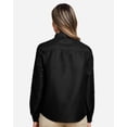 thumbnail image 3 of Harriton M580LW Women's Key West Long Sleeve Performance Staff Shirt-Black-2XL, 3 of 5