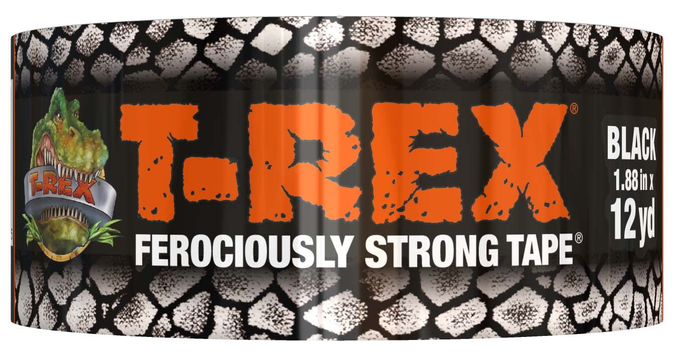 T-Rex Ferociously Strong 1.88 in. x 12 yd. Tape, Black