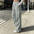 thumbnail image 6 of Noric Women Straight Leg Sweatpants Drawstring Elastic High Waist Soft Loose Fit Casual Pants with Pockets, 6 of 9