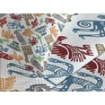 thumbnail image 4 of Ambesonne Tribal Quilted Bedspread Set 3 Pcs, Mayan and Aztec, King Size, Multicolor, 4 of 5