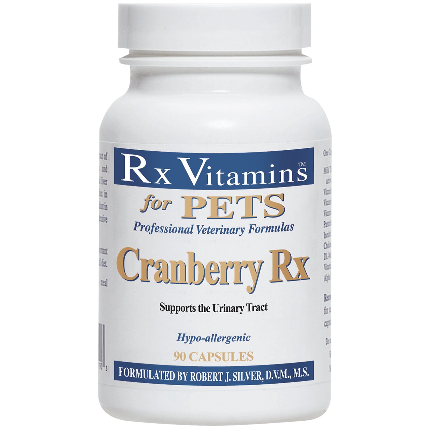 Rx Vitamins for Pets Cranberry Rx Urinary Tract Support 90 Capsules