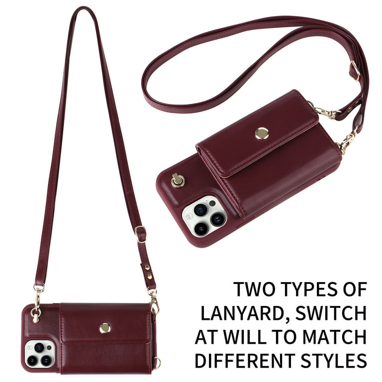 Fun-Casery Wallet Case for iPhone 15 ,PU Leather Phone Case with