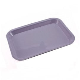 

Plasdent 300FMS-10PS Flat Tray Size F Mini Lilac Plastic 9 5/8 x 6 5/8