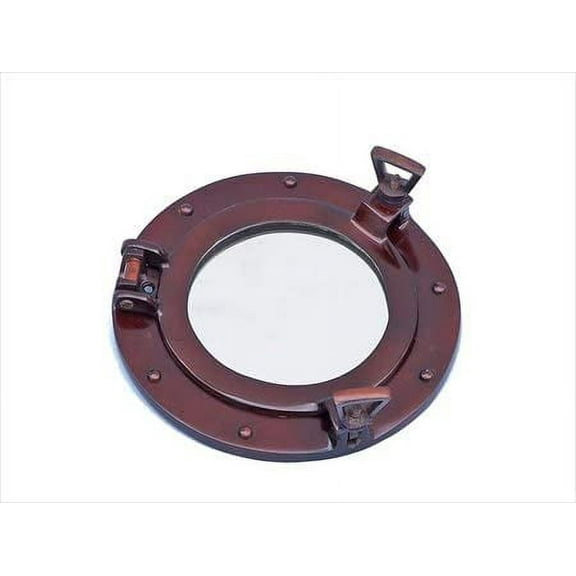 8" Aluminum Porthole Mirror (Antique Copper)