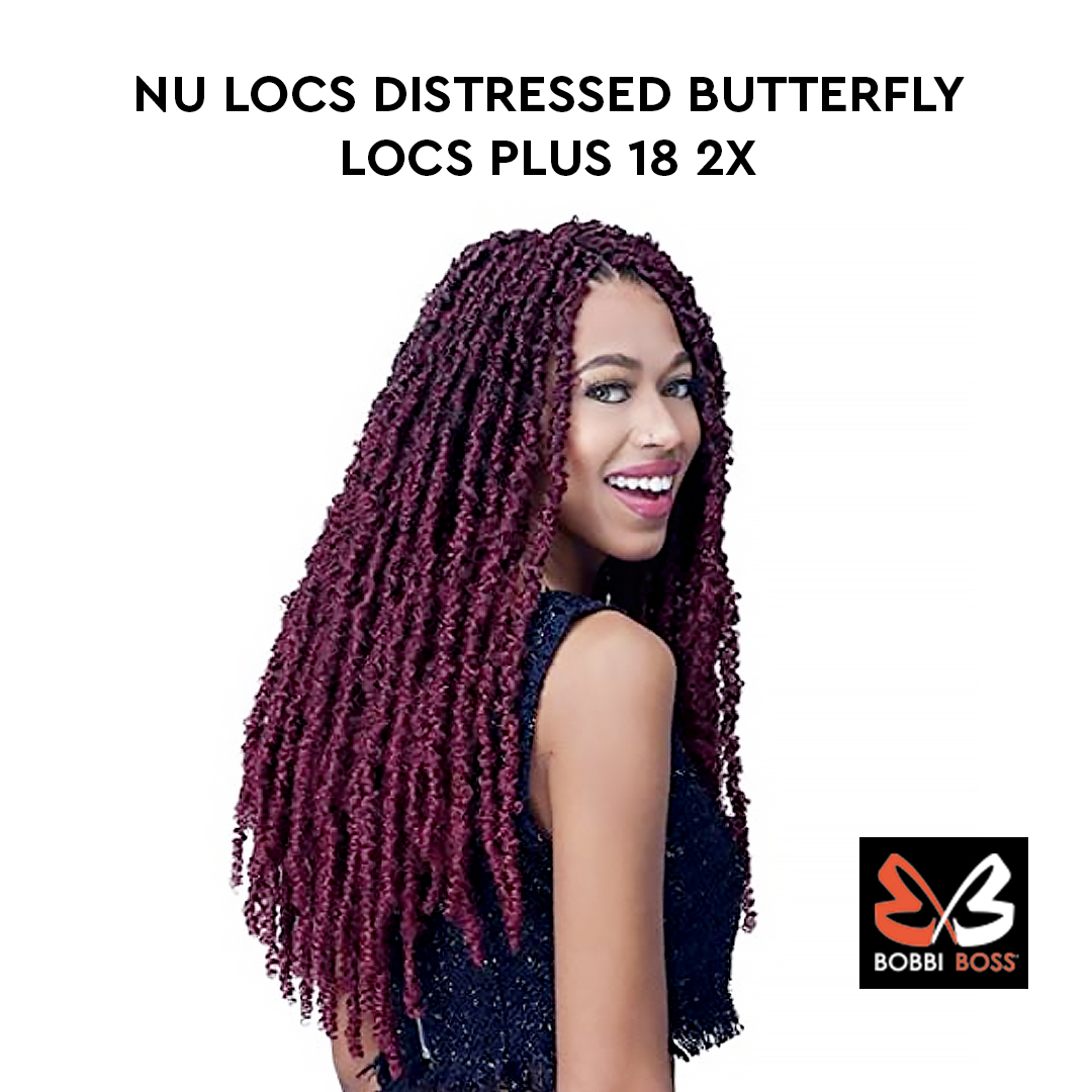 Bobbi Boss Nu Locs 2x Butterfly Locs Plus 18” ( T1B/30 Off Black Auburn ) 3 Pack - image 4 of 5