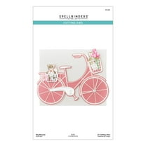 Spellbinders Etched Dies By Bibi Cameron-Big Bicycle