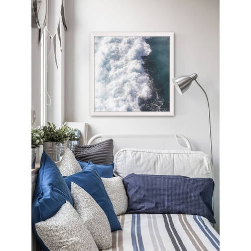 "Midnight Blue Wave" by Ingrid Beddoes Framed Painting Print