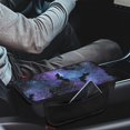 thumbnail image 2 of Chririnla Halloween Car Center Console Cover Galaxy Bat Spider Web, Non-Fading Anti-Scratch Armrest Cover Compatible with Most Cars and Trucks, 2 of 5
