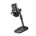 thumbnail image 3 of Support de Microphone de Bureau Réglable Antidérapant Support de Micro de Table avec Emplacement pour Téléphone et Tablette pour Diffusion en Continu en Direct Karaoké Clip de Micro Carré, 3 of 12