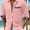 Pink, variant on Men's Button Down Shirts Long Sleeve Casual Shirts Summer Beach Shirts Vacation Wedding Shirts with Pocket White L