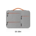 thumbnail image 4 of Qarigey Bolsa para portátil de 13/14/15 pulgadas, organizador Digital electrónico, funda a prueba de golpes, Estuche de transporte Bolsas de mensajero y de hombro Gris 15-16 pulgadas, 4 of 6