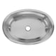thumbnail image 1 of Fregadero para RV Fregadero para Lavabo a Mano Cepillado de Acero Inoxidable de 393X273 MM Fregadero de Cocina Ovalado para RV Pequeño Cepillado y Pulido con Orificio de Drenaje ANGGREK Otros, 1 of 8