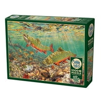 Cobble Hill 1000 Piece Puzzle - Brook Trout - Sample Poster Included