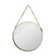 thumbnail image 2 of Espejo de pared redondo dorado, espejo circular de pared para decoración minimalista del hogar. 305 cm, 2 of 8