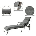 thumbnail image 3 of Crestlive Products Dark Gray Adjustable Steel Chaise Lounge Chairs Set of 2, 3 of 7
