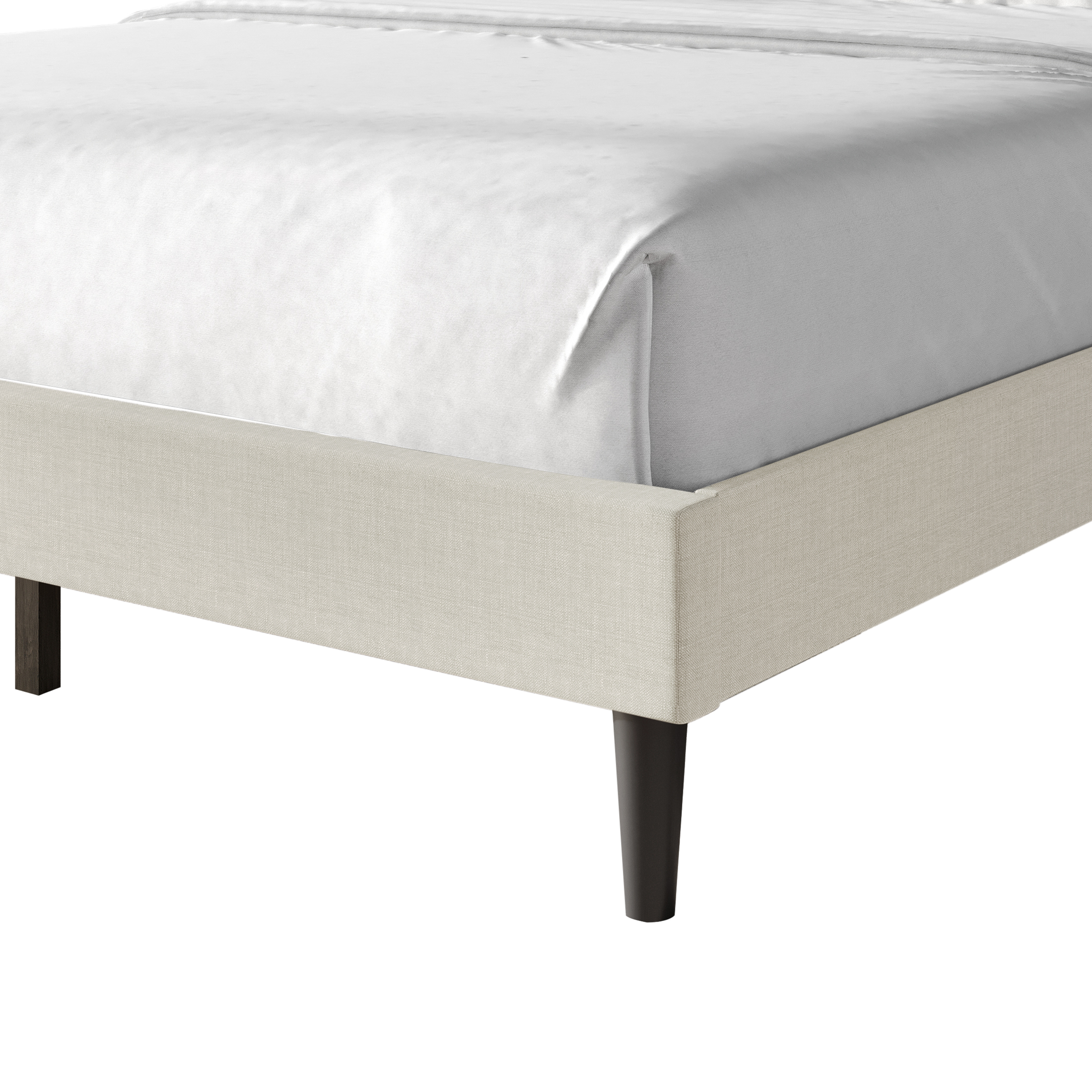 Castle Place Elegance Wingback Full Platform Bed, Beige
