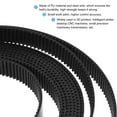 thumbnail image 3 of Uxcell Black Timing Belt 3 Meter Circumference 6mm Width Opening Fit Synchronous Pulley Wheel for 3D Printer, 3 of 6