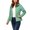 Mint Green, variant on Crgrtght Women Hooded Zip Long Sleeve Solid Casual Travel Jacket Coat Waterproof Hiking Jacket Windproof Outdoor Slim Lightweight Rain Jacket, Beige XXL