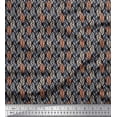 thumbnail image 1 of Soimoi Rayon Fabric Leaves Small Fabric Prints by Yard 42 Inch Wide, 1 of 3