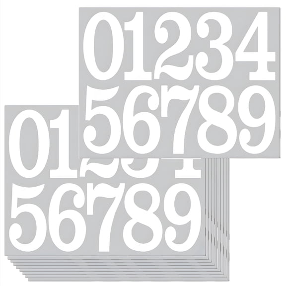 CCOCC 100 PCS Mailbox Numbers for Outside,Vinyl Numbers Stickers Mailbox Number Decals,Self-Adhesive Waterproof Numbers for Mailbox Window Door Trucks Address Number (White,3 inch)