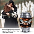 thumbnail image 3 of White Dove Bird Blue Decorative Urn For Ashes For Women, Urn For Ashes Adult Male, Cremation Urns For Human Ashes, Funeral Urns For Adult Ashes, Memorial Urns For Men, Large Metal Urn 10inches, 3 of 5