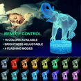 thumbnail image 2 of Elephant 3D Illusion Lamp, 3D Night Light for Kids, Elephant Gift, Birthday Gift, Elephant Toys, Gift for Boys Age 8 7 6 Years Old Girl Gift, 2 of 4