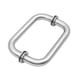 thumbnail image 5 of Puerta de vidrio para ducha, resistente a la oxidación, para puertas de baño, duchas, oficinas y vidrio. Plata A, 5 of 9