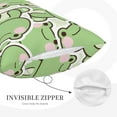 thumbnail image 5 of Daiia Cute Frog Bedding Waterproof Pillow Protector Zippered Queen – Bed Bug Proof Pillow Encasement-14"x20", 5 of 9