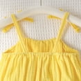 thumbnail image 6 of Linfrsh Summer Outfits for Girls Baby Girl First Birthday Outfit In My One Year Old Era Top Short Sleeve 1st Birthday Shirt + Casual Shorts Set(Yellow,2-3 Years), 6 of 9