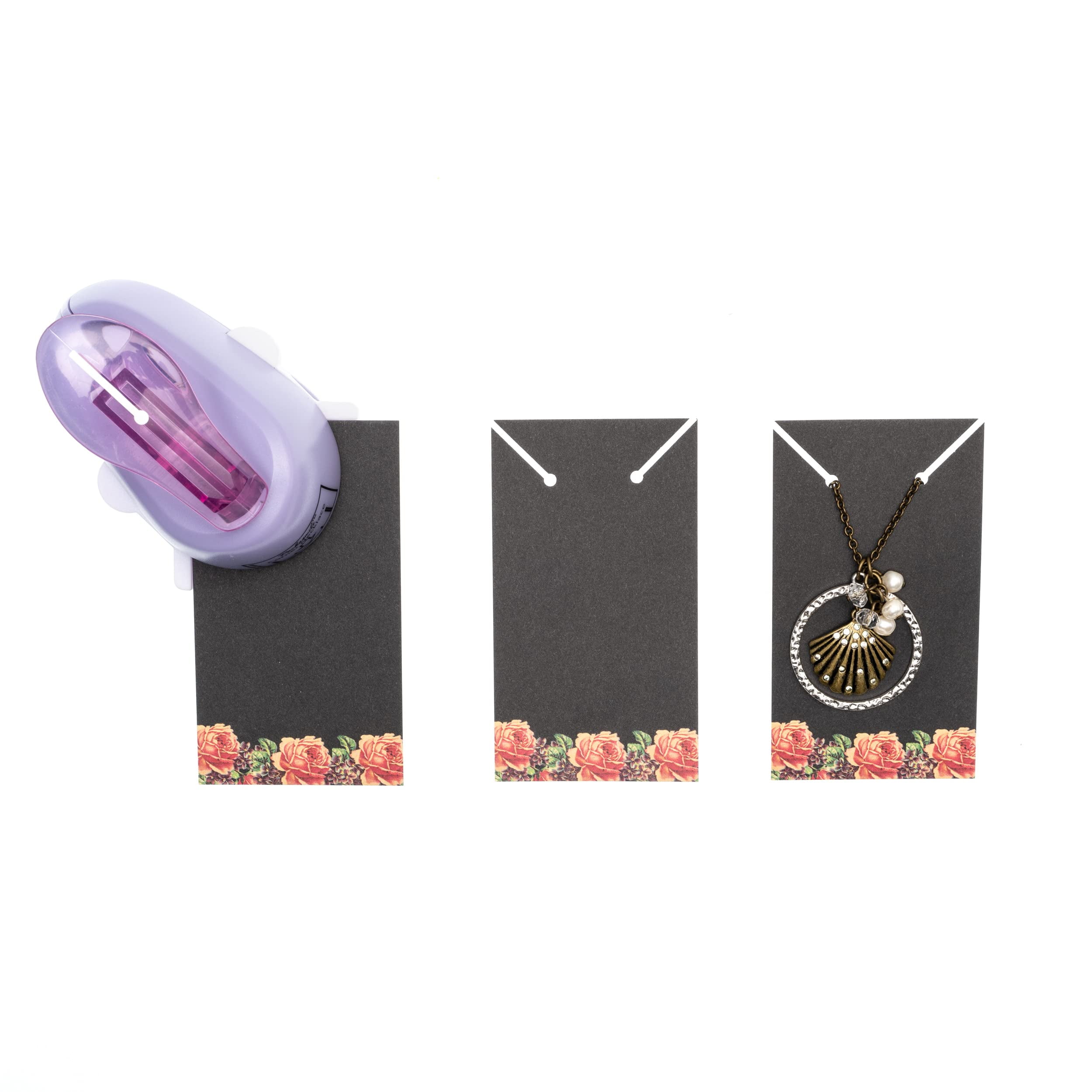 Easy Earring Cards Corner Necklace Card Punch