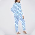 thumbnail image 6 of Vetsdori Womens Pockets Pajamas Sets Fleece Nightwear Loungewear , Long Sleeved Tops and Pants Pajamas for Women PJS, 6 of 6