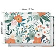 thumbnail image 6 of Pioneer Flower Floral Print Pattern Summer Placemats Table Placemats Set Of 4-Linen Kitchen Washable Placemats Table Mats 12x18 Inch Non-Slip Heat Resistant, 6 of 6