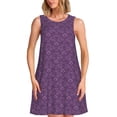 thumbnail image 1 of Disketp Retro Florals Purple para Vestido sin Mangas para Mujeres, Vestidos de Verano para Mujeres, Casual y Holgado para la Playa, 1 of 7