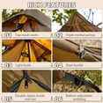 thumbnail image 3 of Waldmate 4-Person Hot Tent with Stove Jack Snow Skirt Windproof Waterproof，Easy to Install&Carry for Outdoor Camping in Cold Weather, 3 of 6
