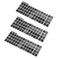 thumbnail image 1 of Black & White Dual-Language Keyboard Stickers with Arabic and English Letters - 17.7x5.8cm Plastic Decals for Laptops and Desktops, 4g per Piece, Pack of 3 - Easy Application to Refresh Your Computer, 1 of 5