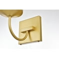 thumbnail image 3 of Living District Avani 1-Light Iron & Glass Bath Sconce in Chrome and Clear, 3 of 7