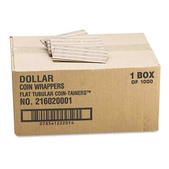 CTX30100 Flat Tubular Coin Wrappers, Dollar Coin PopOpen Wrappers