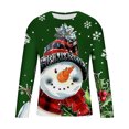 thumbnail image 4 of WXLWZYWL Men's Christmas Sweatshirt Crewneck Trendy Big and Tall Santa Printed Sweatshirts Pullover Tops Party Apparel, 4 of 5