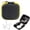 Yellow, variant on Earbud Case, Earphone Storage Bag, Portable EVA Organizer, Carabiner Tech Pouch, Small Electronic Accessory Case, Earbud Carrying Case for Earbuds Memory Card USB Cable Tech Accessories, Orange