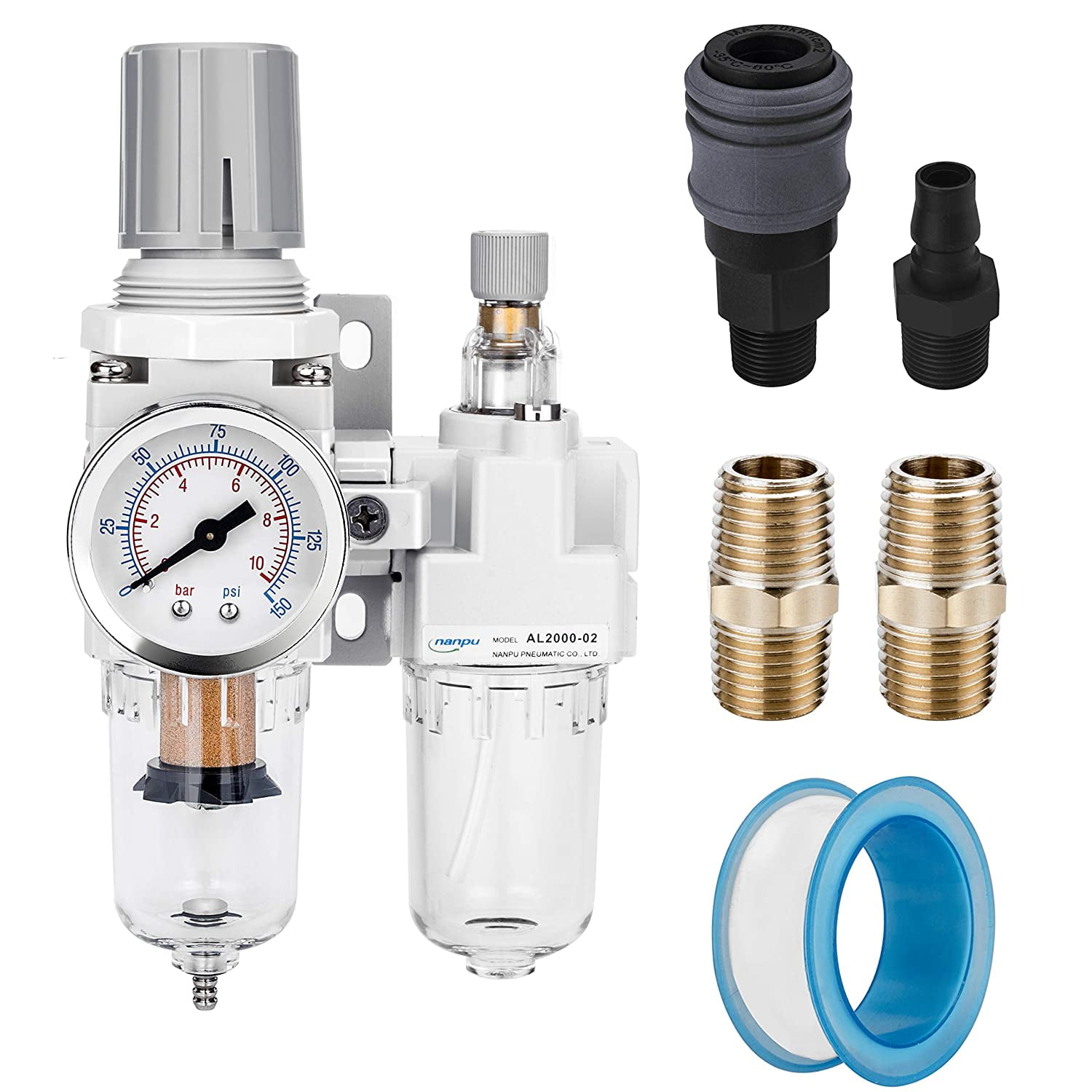 Filter Regulator with Water Separator Manometer filter controller Maintenance Unit 