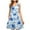 A-Blue, variant on ZQUUVOU Women's Casual Plus-Size Sleeveless Round Neck Short Floral Dress White