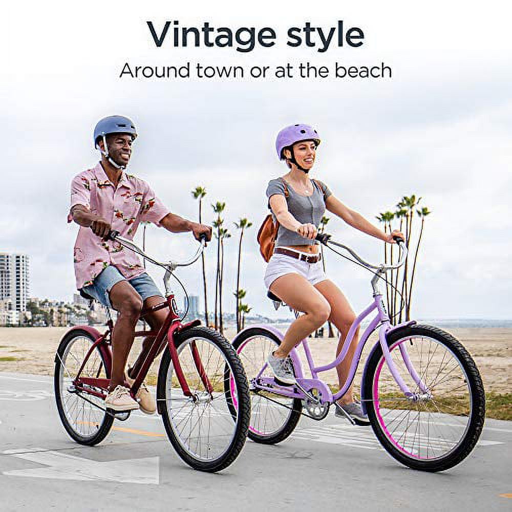 Schwinn Huron Adult Beach Cruiser Bike, Featuring 17-Inch/Medium